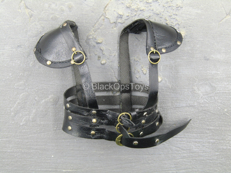 Load image into Gallery viewer, Lady Scissorhands - Black Leather Like Corset

