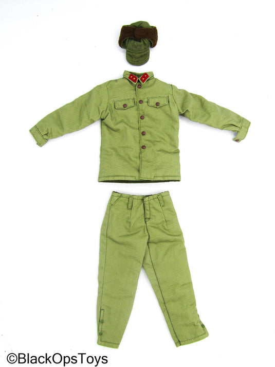 Green Combat Uniform Set w/Hat