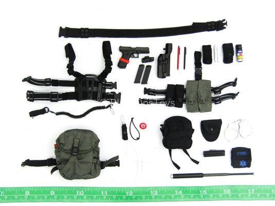 HKP CTRU - Complete Battle Belt Set w/9mm Pistol & Drop Leg Pouches