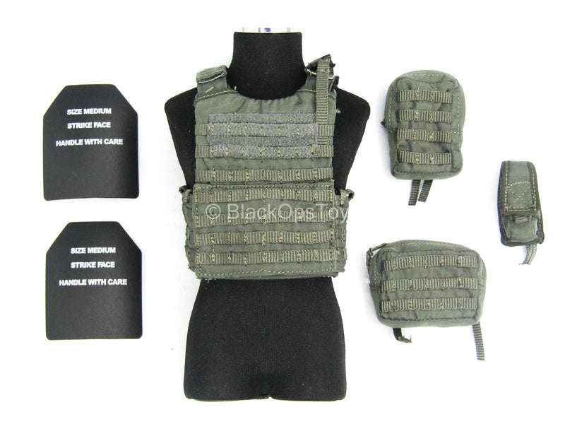 Load image into Gallery viewer, HKP CTRU - Wolf Grey Plate Carrier w/Pouch Set &amp; Strike Plates

