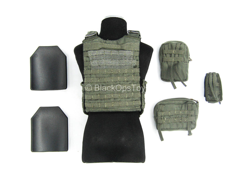 Load image into Gallery viewer, HKP CTRU - Wolf Grey Plate Carrier w/Pouch Set &amp; Strike Plates
