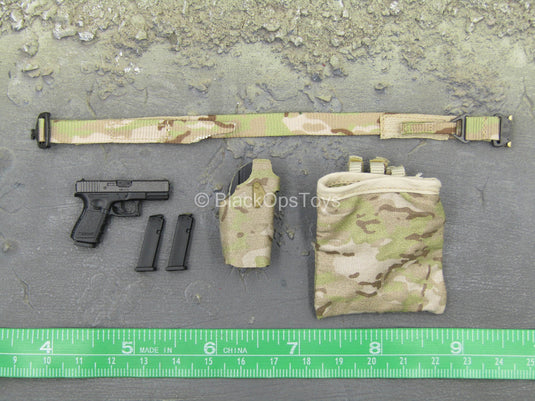 USASOC URG-1 - 9mm Pistol w/Arid Multicam Belt & Holster Set
