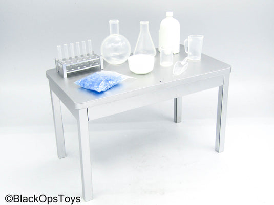 Breaking Bad - Poison Makers - Table w/Lab Equipment, Vials, & Blue Material
