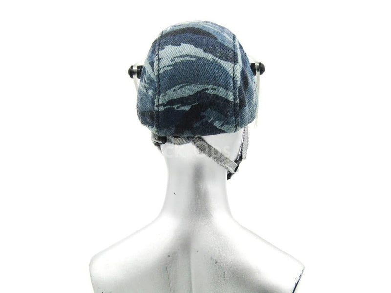 Load image into Gallery viewer, Russian MVD - Falcon - Blue OMON Camo Riot Helmet
