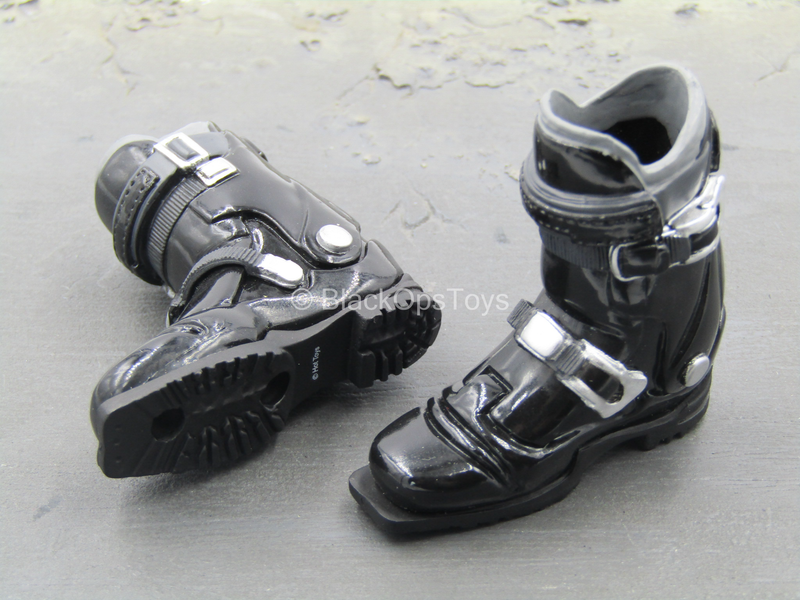 Load image into Gallery viewer, Spiderman - New Goblin - Black Hover Board Boots (Peg Type)
