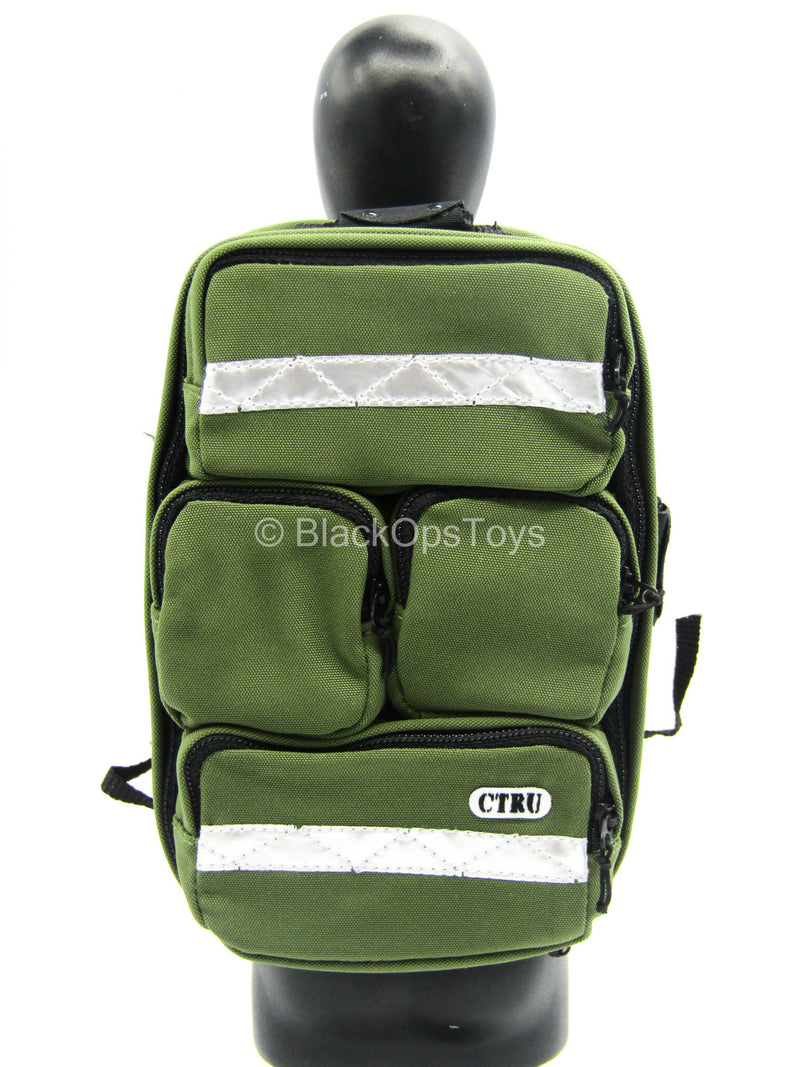 Load image into Gallery viewer, HKP CTRU - Green Tactical Trauma Backpack
