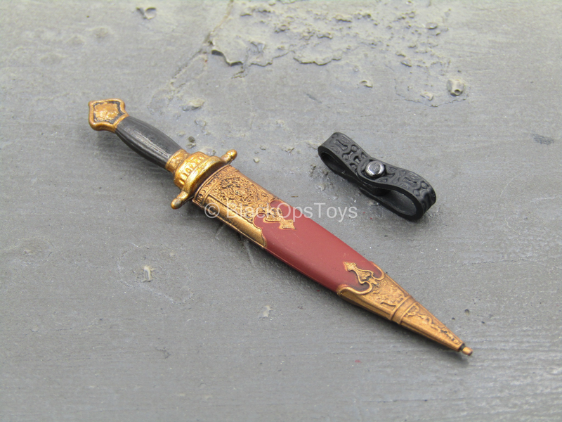 Load image into Gallery viewer, Henry VIII Red Dragon Ver. - Metal Dagger w/Red Sheath
