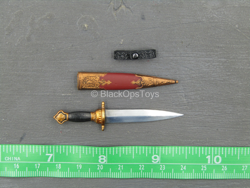 Load image into Gallery viewer, Henry VIII Red Dragon Ver. - Metal Dagger w/Red Sheath
