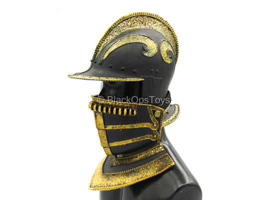 Henry VIII Red Dragon Ver. - Die Cast Metal Black & Gold Helmet