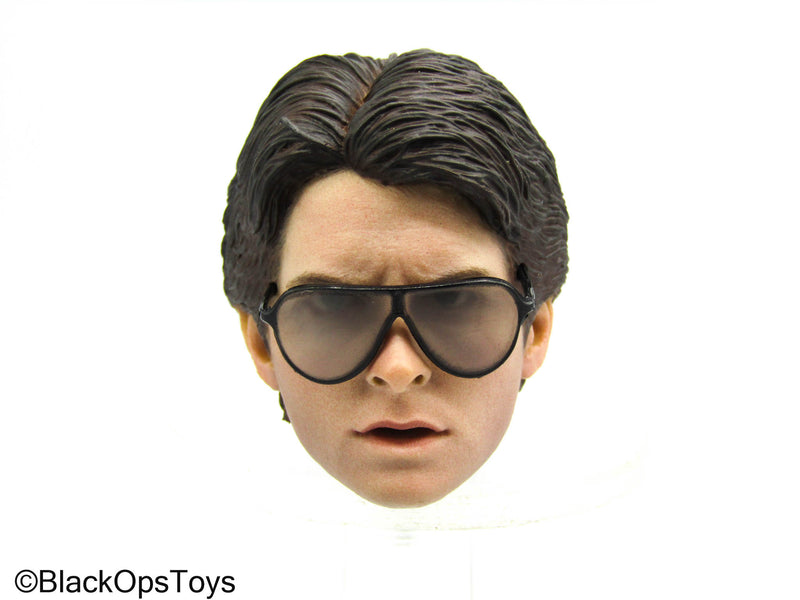 Load image into Gallery viewer, Time Travel Man - Marty McFly - Male Head Sculpt w/Glasses
