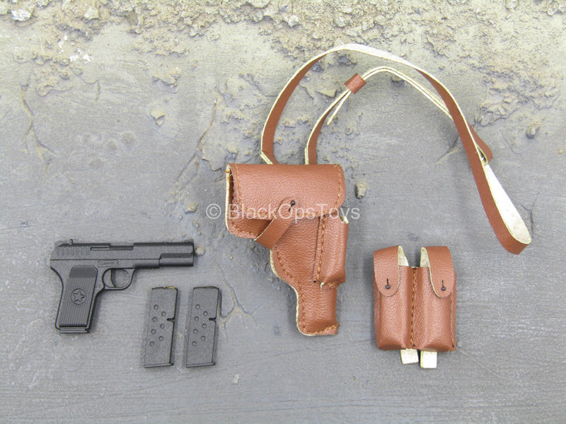 Load image into Gallery viewer, Sino-Vietnamese War - Type 54 Pistol w/Leather Like Holster Set
