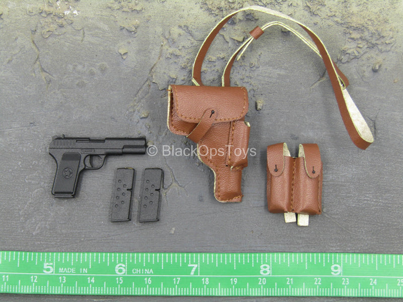 Load image into Gallery viewer, Sino-Vietnamese War - Type 54 Pistol w/Leather Like Holster Set
