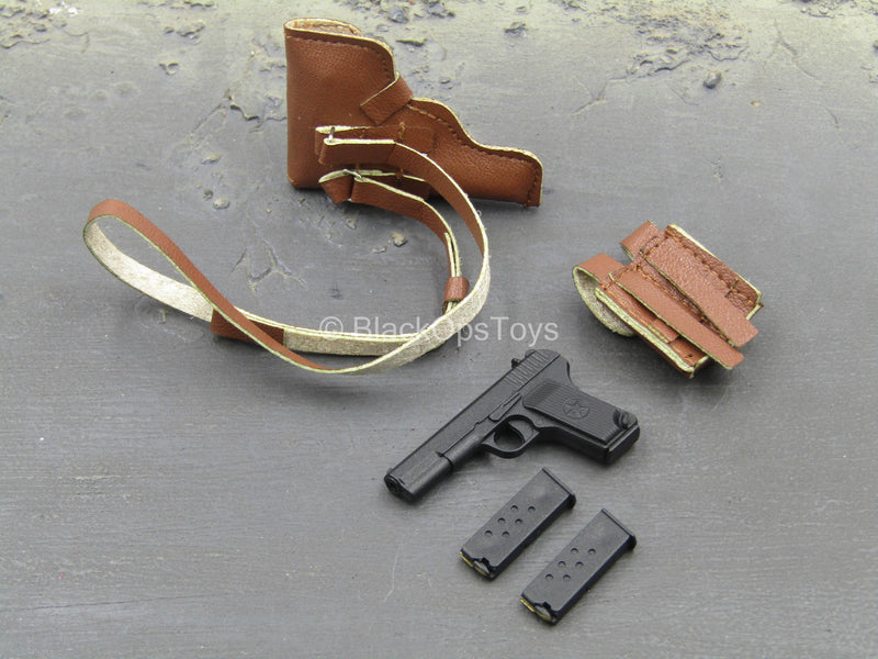 Load image into Gallery viewer, Sino-Vietnamese War - Type 54 Pistol w/Leather Like Holster Set
