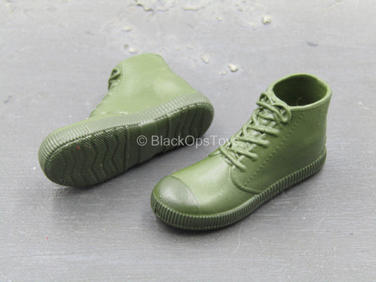 Sino-Vietnamese War - Green Combat Boots (Peg Type)