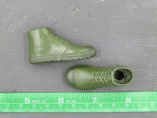 Sino-Vietnamese War - Green Combat Boots (Peg Type)