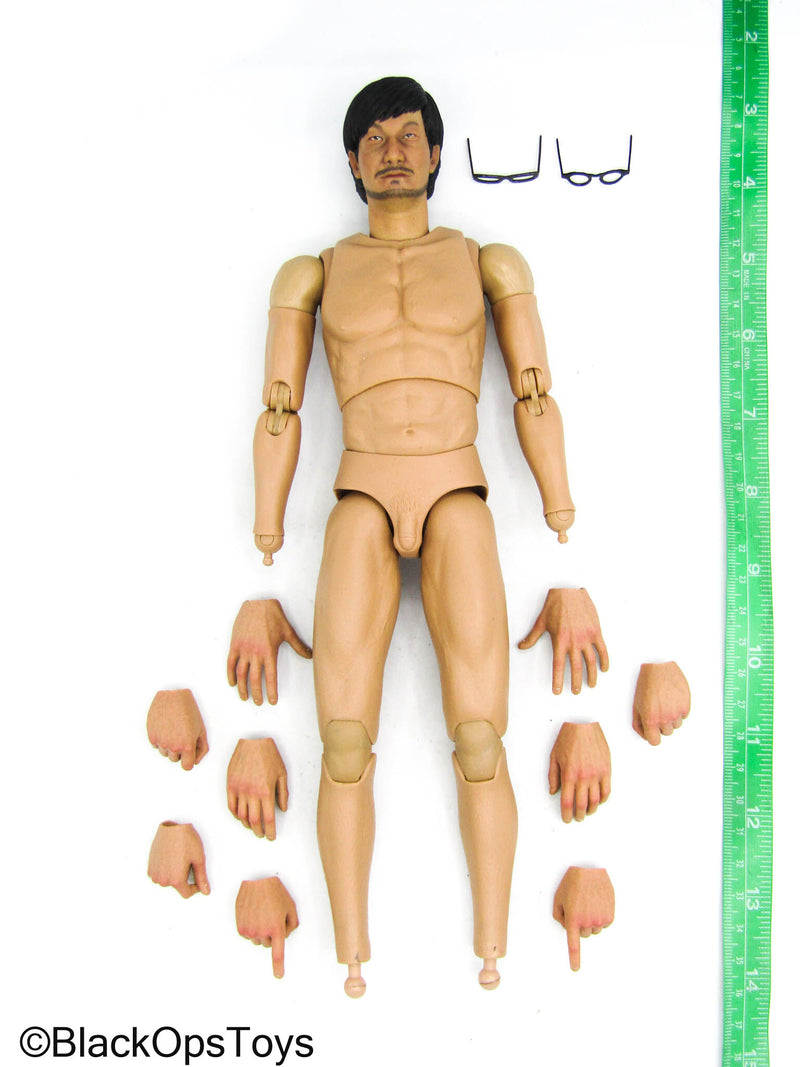 Load image into Gallery viewer, Technical Geek - Asian Male Base Body w/Head Sculpt &amp; Glasses Set
