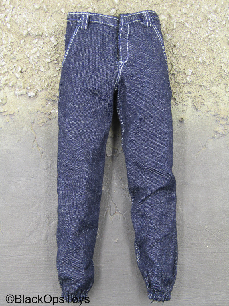 Load image into Gallery viewer, Technical Geek - Blue Denim Like Jeans
