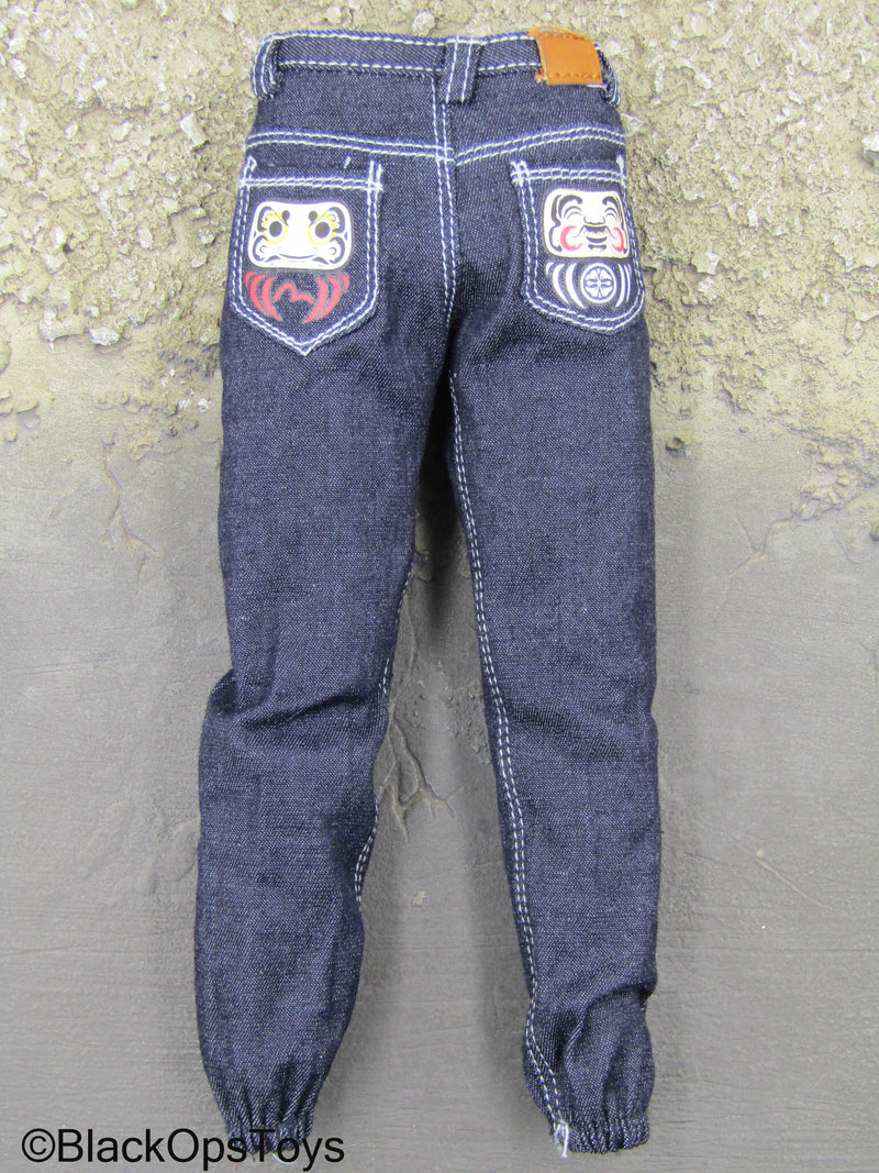 Load image into Gallery viewer, Technical Geek - Blue Denim Like Jeans
