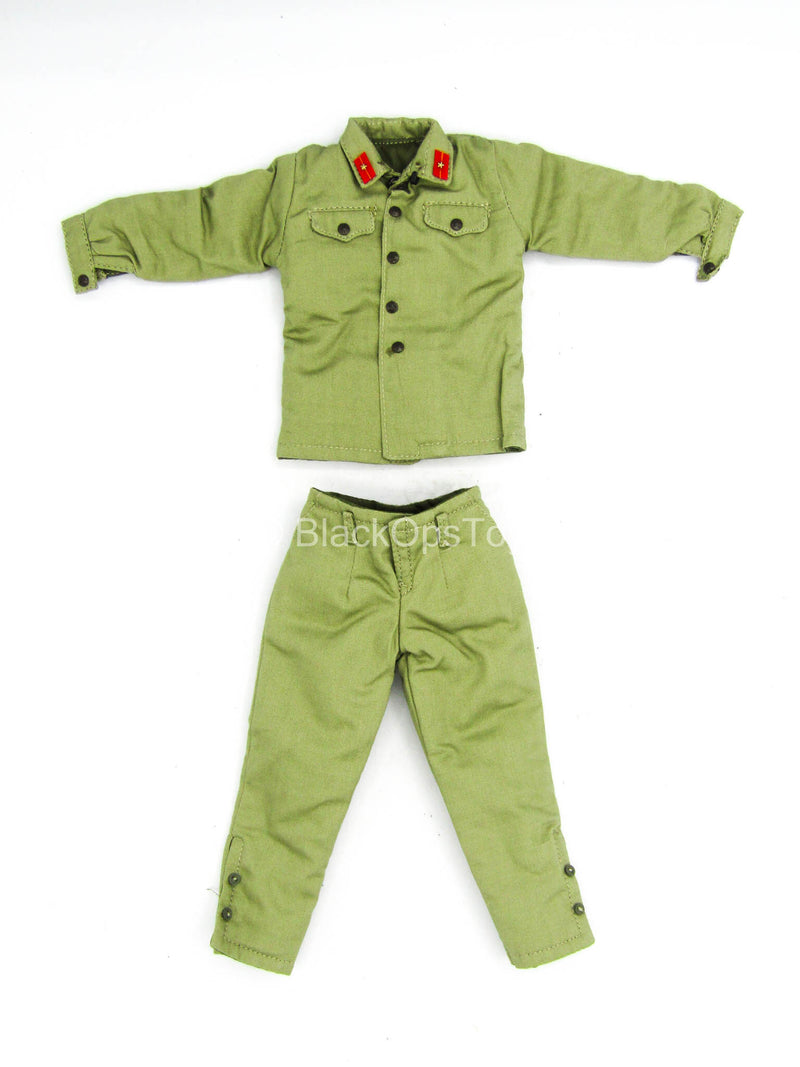 Load image into Gallery viewer, Sino-Vietnamese War - Green Military Uniform Set
