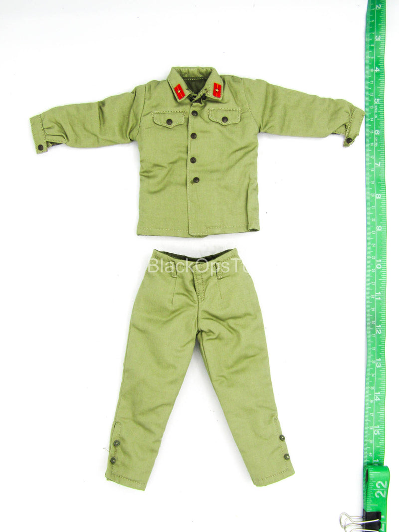 Load image into Gallery viewer, Sino-Vietnamese War - Green Military Uniform Set
