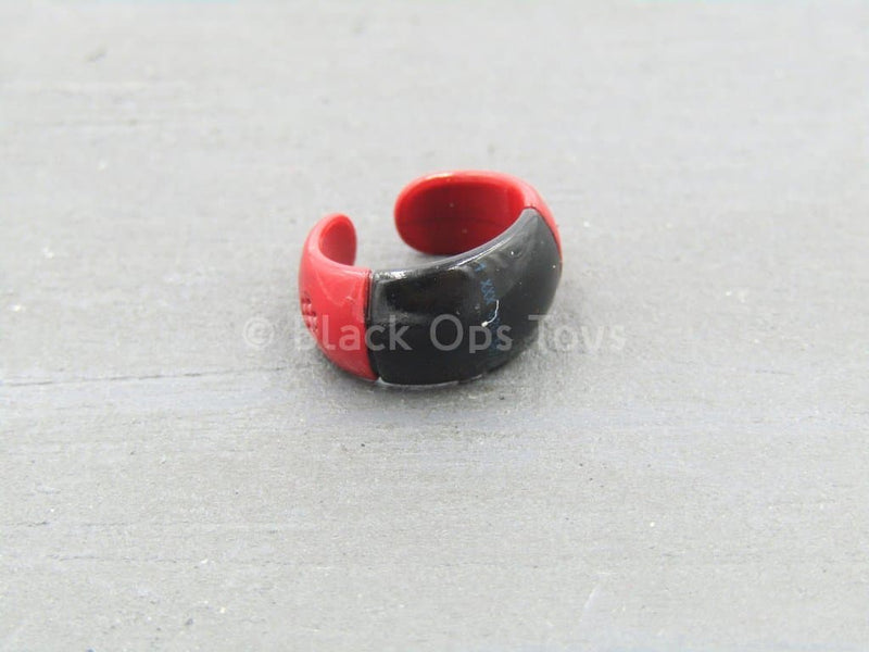 Load image into Gallery viewer, Spade 6 Ada - Red &amp; Black Wrist Watch Bracelet
