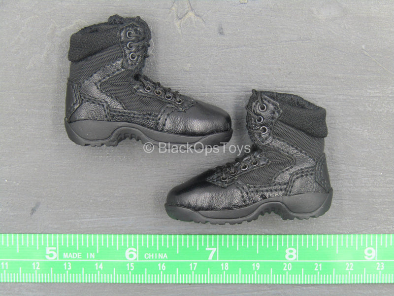 Load image into Gallery viewer, SWAT Blue Steel Commandos - Black Combat Boots (Foot Type)
