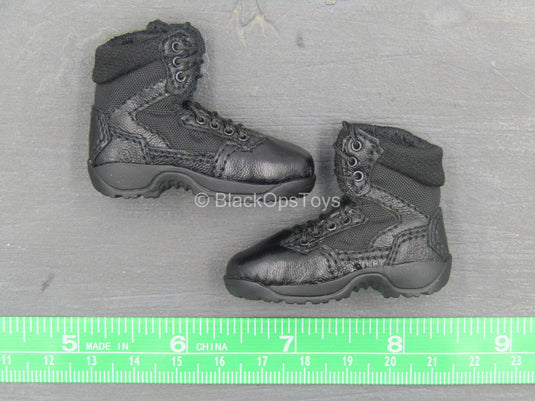 SWAT Blue Steel Commandos - Black Combat Boots (Foot Type)
