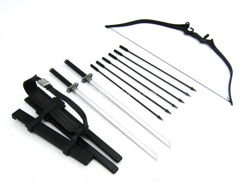 Load image into Gallery viewer, Storm Shadow - Bow w/Arrows, Crossbody Quiver &amp; Katana Set
