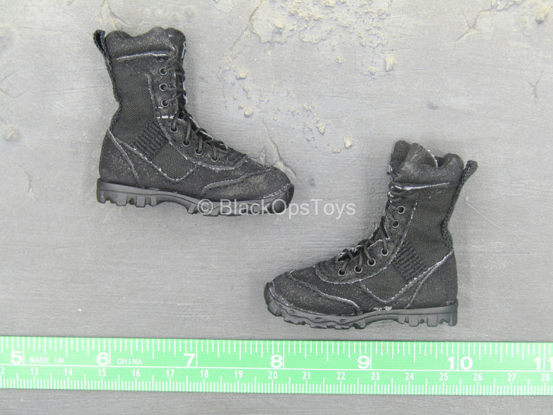 Load image into Gallery viewer, Combat Uniform - Black Combat Boots (Foot Type)
