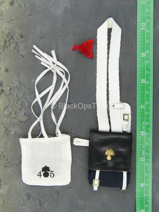 Black Satchel w/White Bib