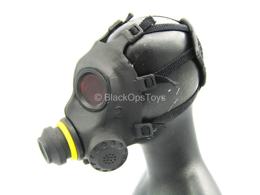 Grim Reaper - Black Gas Mask w/Broken Lens