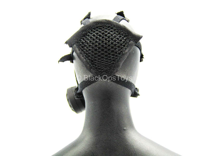 Load image into Gallery viewer, Grim Reaper - Black Gas Mask w/Broken Lens
