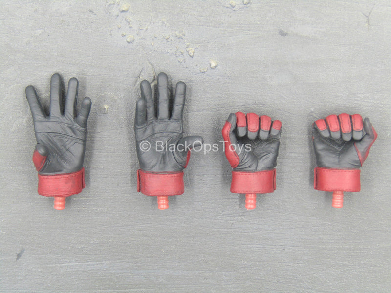 Load image into Gallery viewer, Daredevil - Black &amp; Red Gloved Hand Set (x4) Type 1
