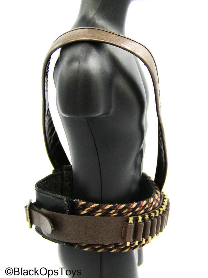 Load image into Gallery viewer, Star Wars Boba Fett - Brown Leather Like Belt/Bandolier
