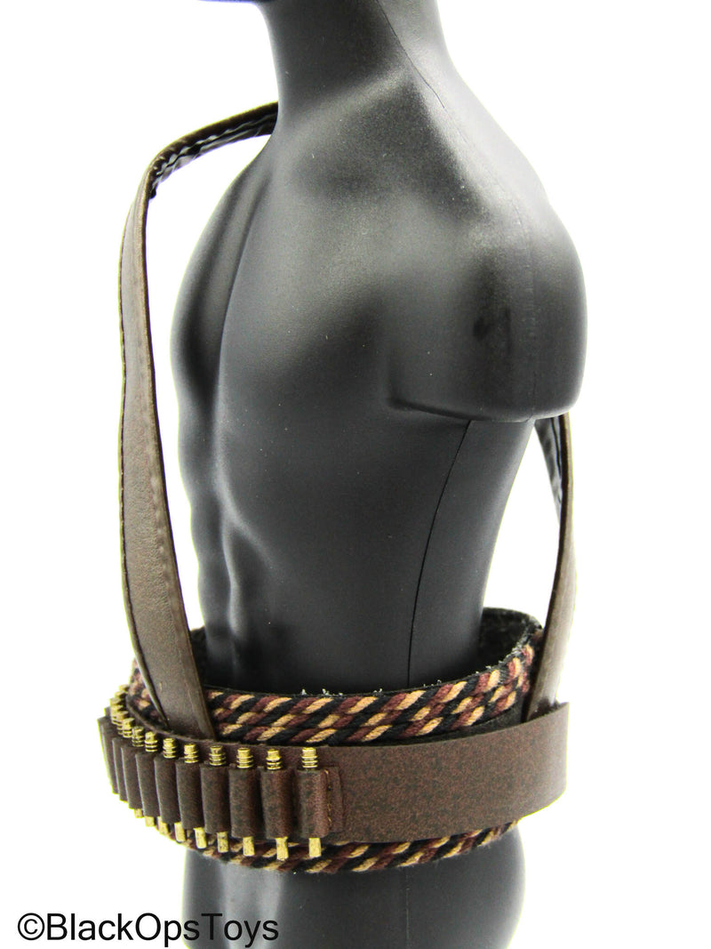 Load image into Gallery viewer, Star Wars Boba Fett - Brown Leather Like Belt/Bandolier
