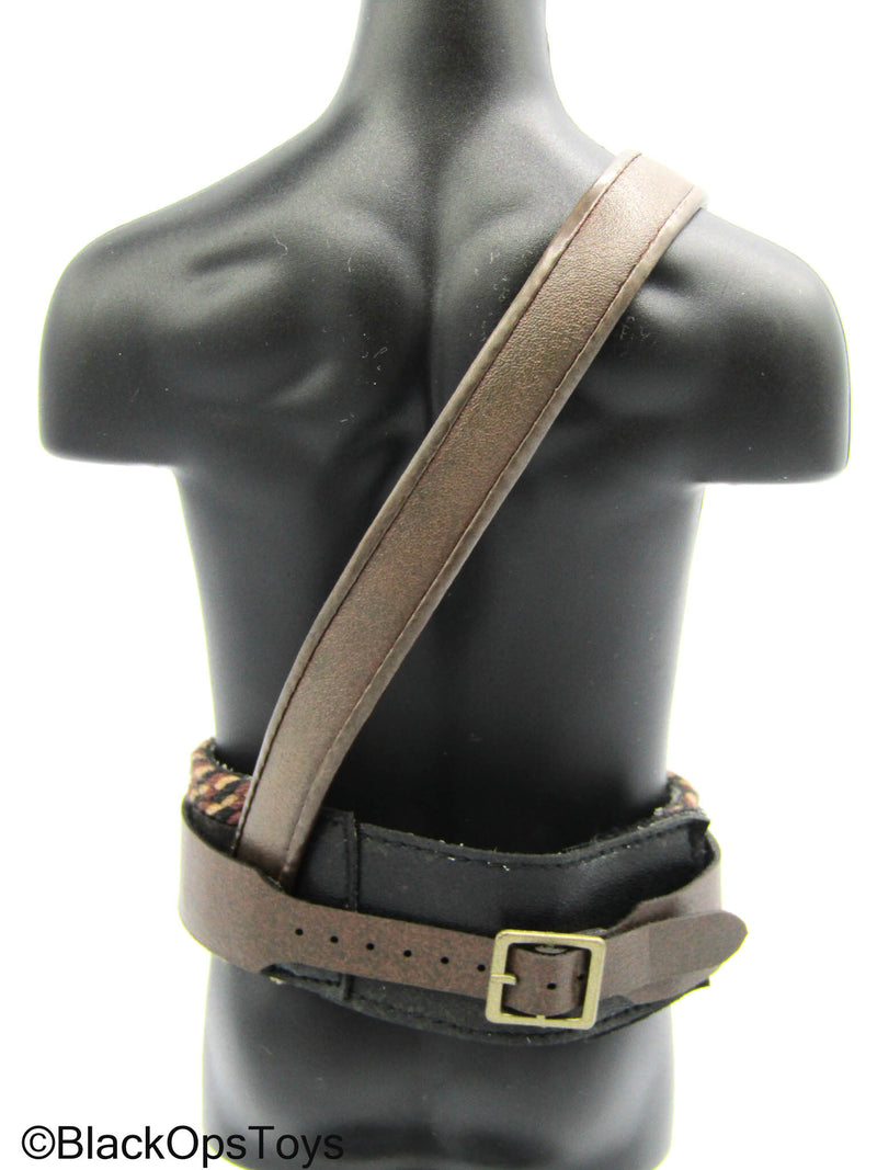 Load image into Gallery viewer, Star Wars Boba Fett - Brown Leather Like Belt/Bandolier
