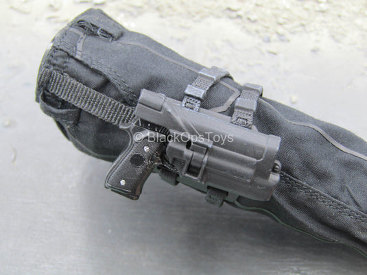 GI Joe - Snake Eyes - Black Combat Pants w/Drop Leg Holster & Pistol