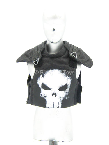 The Punisher - Black Combat Vest w/Skull Detail