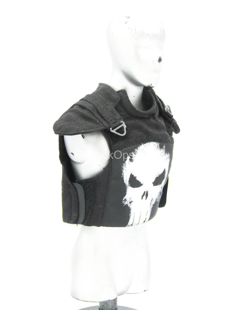 Load image into Gallery viewer, The Punisher - Black Combat Vest w/Skull Detail

