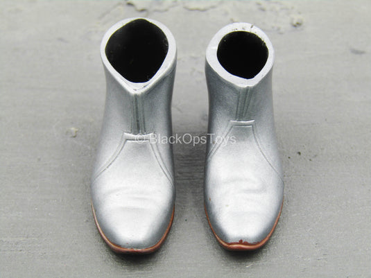 Silver High Heel Shoes (Foot Type)