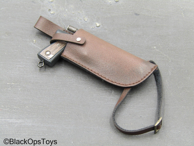 Load image into Gallery viewer, Star Wars Boba Fett - Blaster Pistol w/Leather Like Drop Leg Holster
