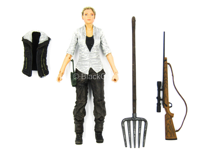 Load image into Gallery viewer, 5 INCH SCALE - TWD - Andrea w/Survival Gear Set
