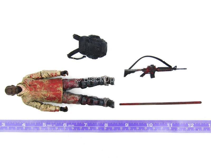 Load image into Gallery viewer, 5 INCH SCALE - TWD - Morgan w/Impaled Walker &amp; Survival Gear Set
