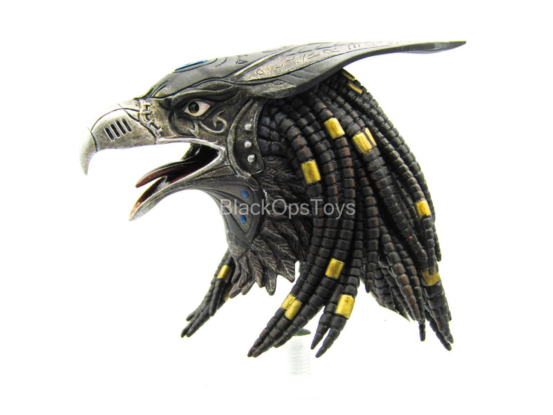 Load image into Gallery viewer, Horus Guardian of Pharaoh - Silver - Falcon Open Mouth Head Sculpt
