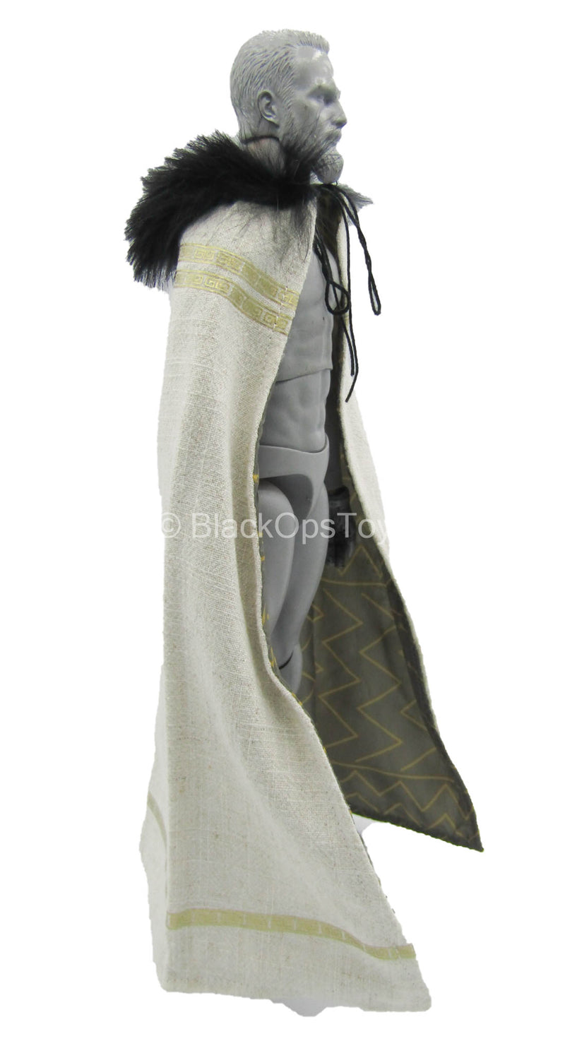 Load image into Gallery viewer, Horus Guardian of Pharaoh - Silver - Wired Cloak w/Fur-Like Lining
