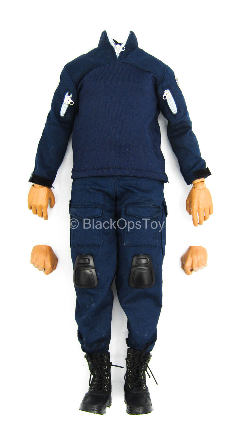 Load image into Gallery viewer, Tony Stark SHIELD Disguise - Male Dressed Body w/Blue SHIELD Uniform
