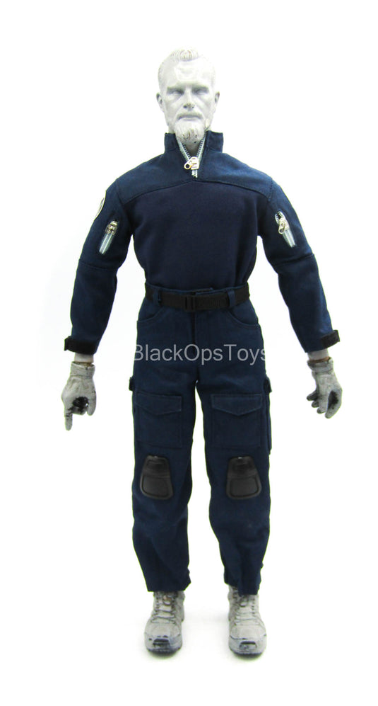 Tony Stark SHIELD Disguise - Blue SHIELD Uniform Set