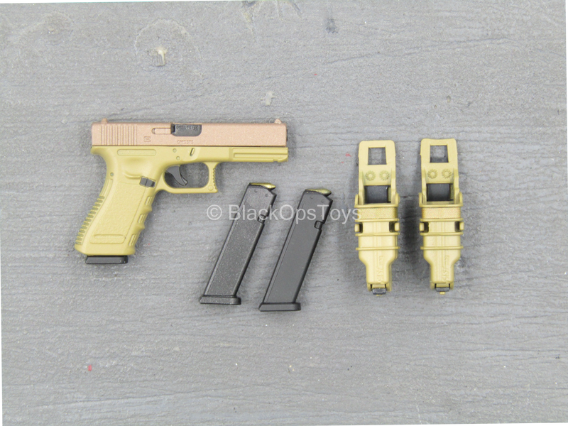 Load image into Gallery viewer, PISTOL - FDE Tan Pistol w/Fast Mag Holsters (x2)
