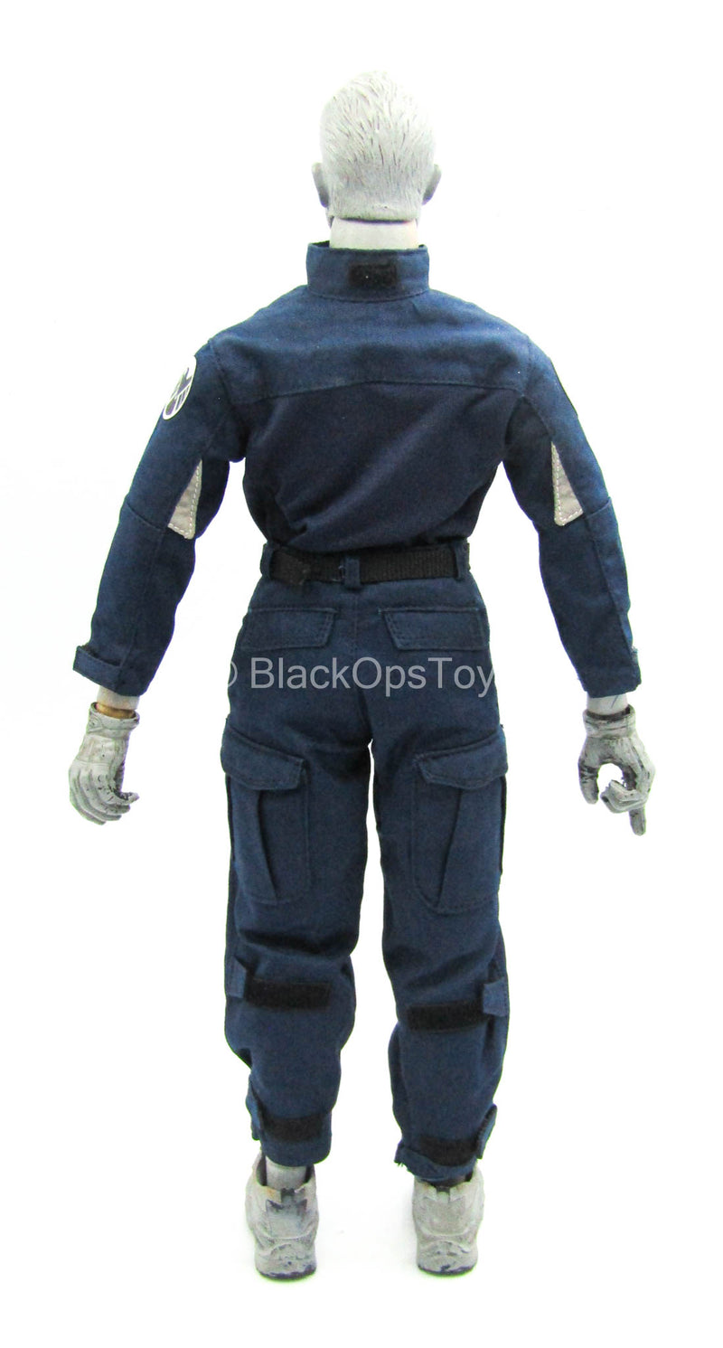 Load image into Gallery viewer, Tony Stark SHIELD Disguise - Blue SHIELD Uniform Set
