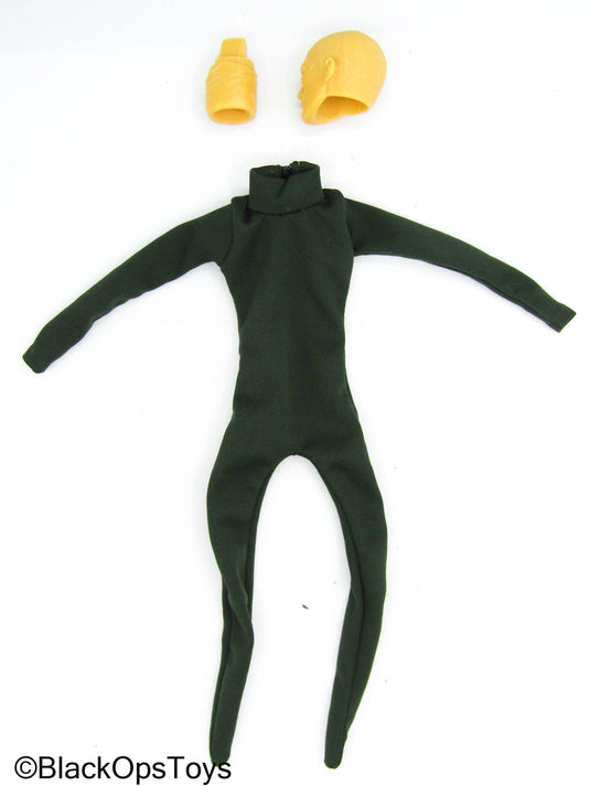 Custom - Super Hero Head Sculpt w/Green Bodysuit